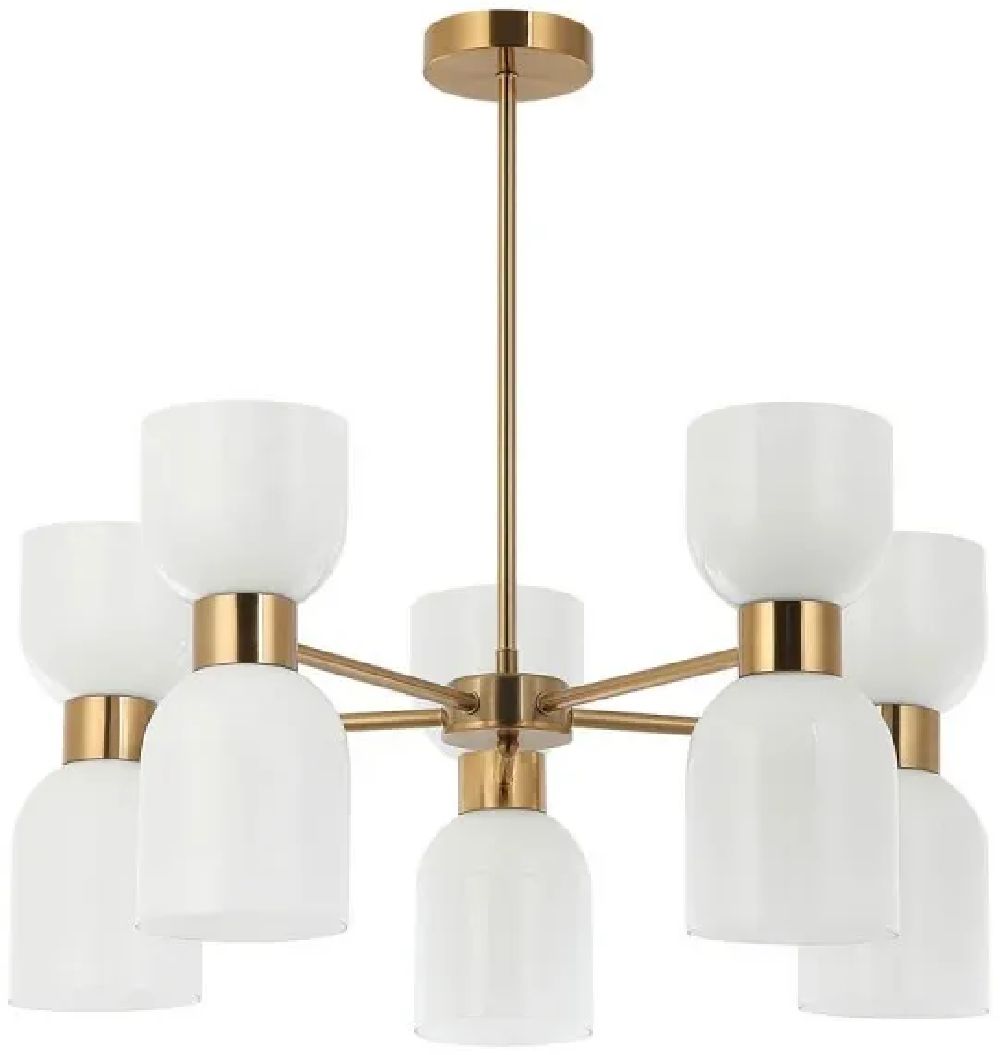 Italux Monza lampa podsufitowa 10x40 W mosiądz PND-57602-5-BRO