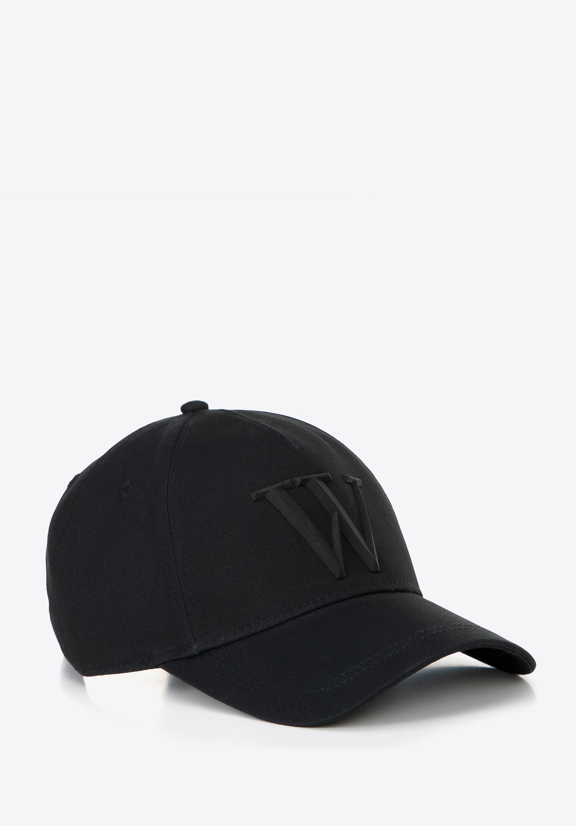 Bawełniana czapka z daszkiem unisex czarna