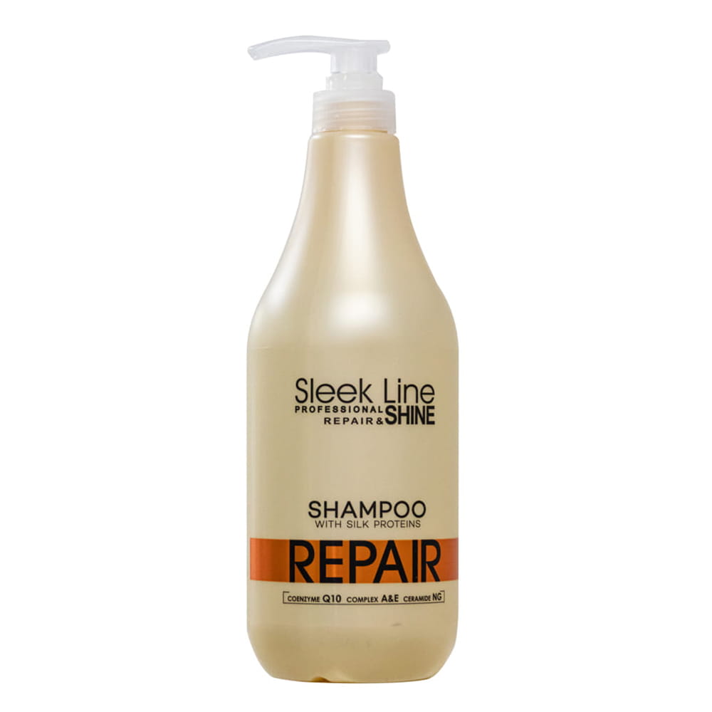 Stapiz szampon do włosów zniszczonych i suchych z jedwabiem sleek line repair 1000ml.