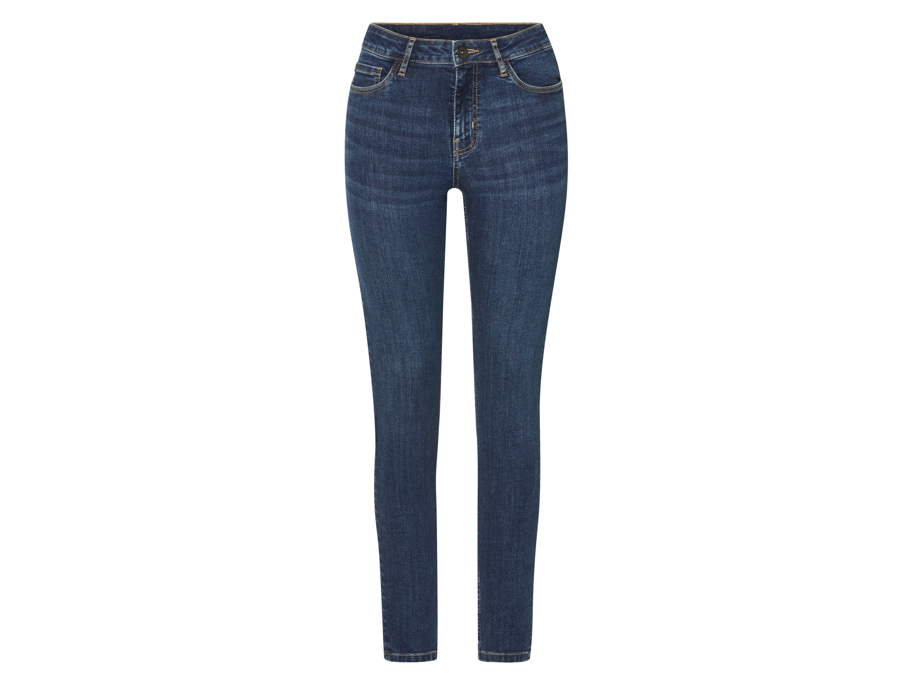 esmara Jeansy push-up damskie z bawełną Niebieski, 36
