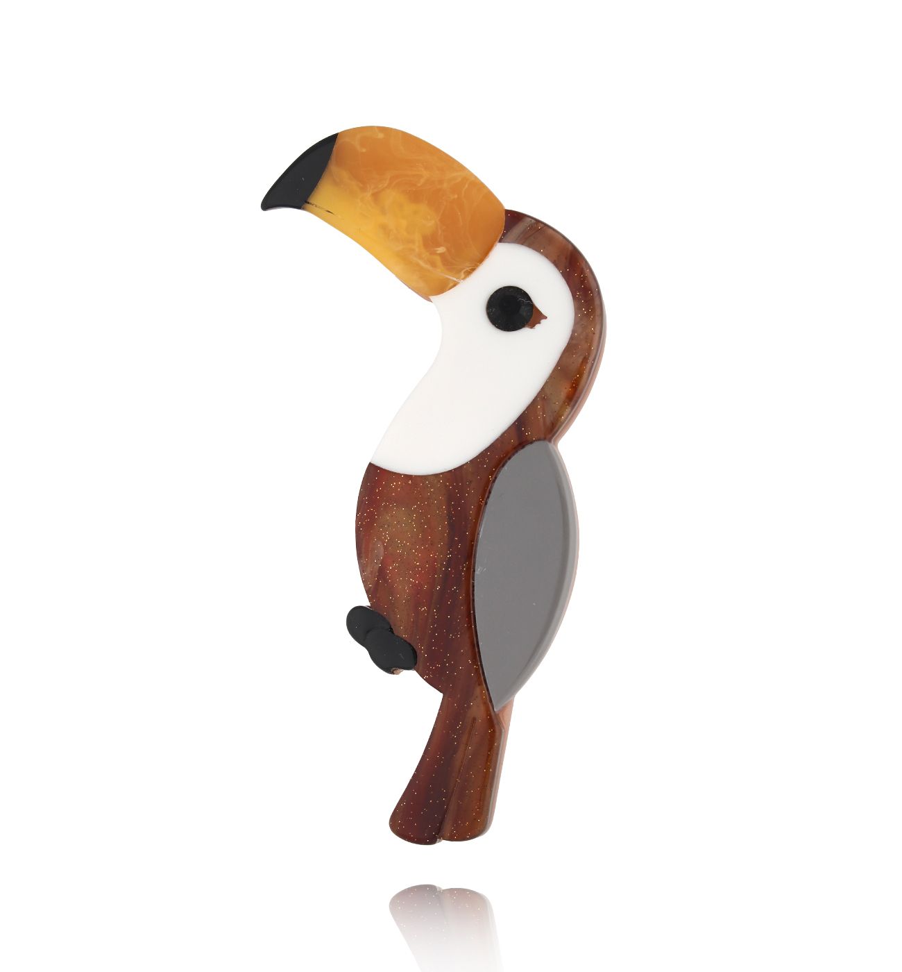 Broszka z tukanem Toucan BRZA0070 - By Dziubeka
