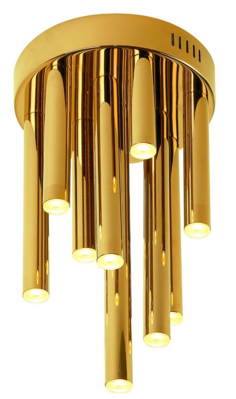 Plafon sufitowy lampa Maxlight Organic złoty LED 10W 3000K 600lm IP20 wym: 34 x 20 x 20 cm metal - 1 szt.