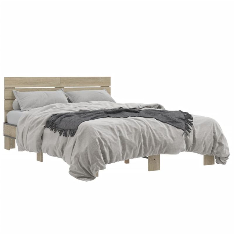 Łóżko drewniane WaszeMeble 140x190 cm brązowe WM-3280168 1 szt.