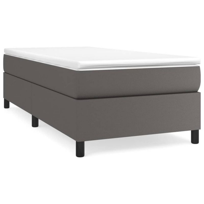 Łóżko kontynentalne WaszeMeble 100x200 cm szare WM-3144594 1 szt.