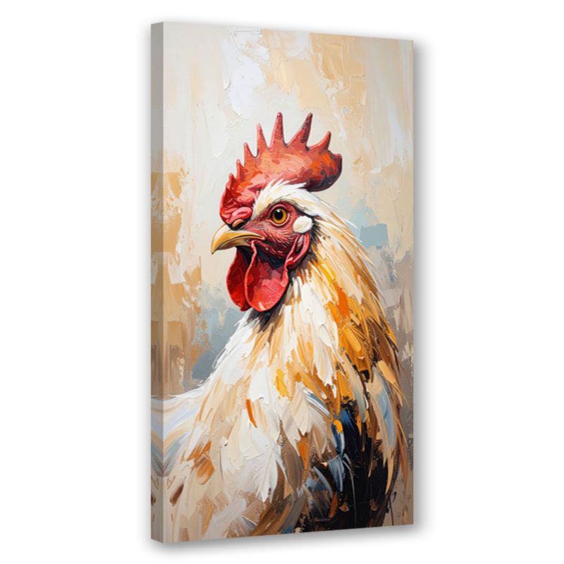 Obraz canvas nowoczesny do kuchni jadalni Feeby Kura Ptak Zwierzę 50x100cm 1szt