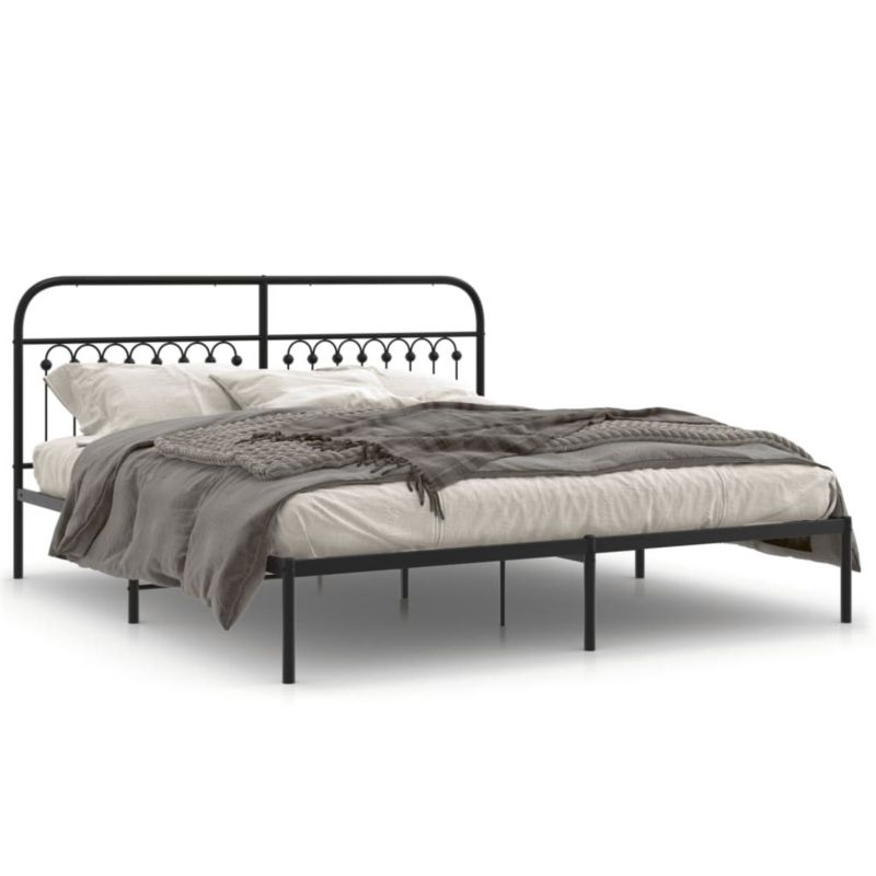 Łóżko metalowe WaszeMeble 183x213 cm czarna WM-376605 1 szt.