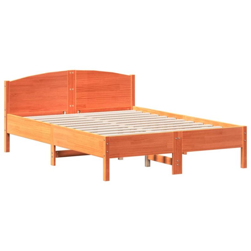 Łóżko drewniane WaszeMeble 120x190 cm brąz WM-842613 1 szt.