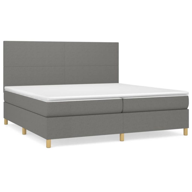 Łóżko kontynentalne WaszeMeble 200x200 cm ciemnoszara WM-3142202 1 szt.