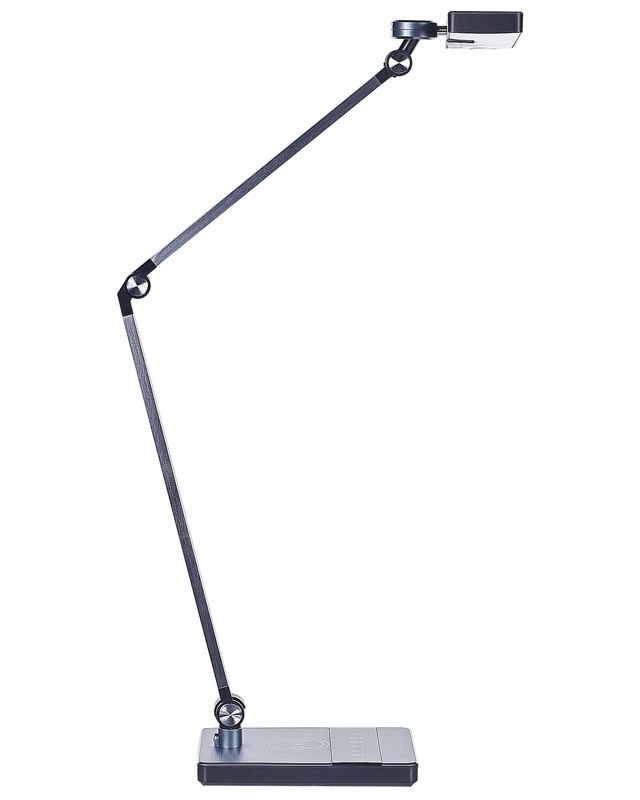 Lampa biurkowa LED Lacerta Z ładowarką indukcyjną Metal Czarny 1 szt.