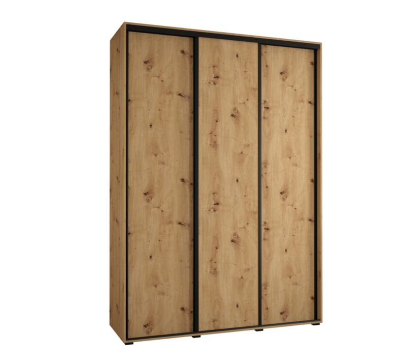 Szafa przesuwna Abiks CANNES 1 170 gł 45 artisan/artisan/czarny 1szt.