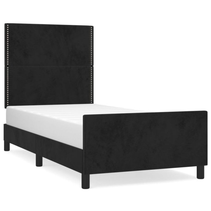 Łóżko tapicerowane WaszeMeble 100x200 cm czarna WM-3125680 1 szt.