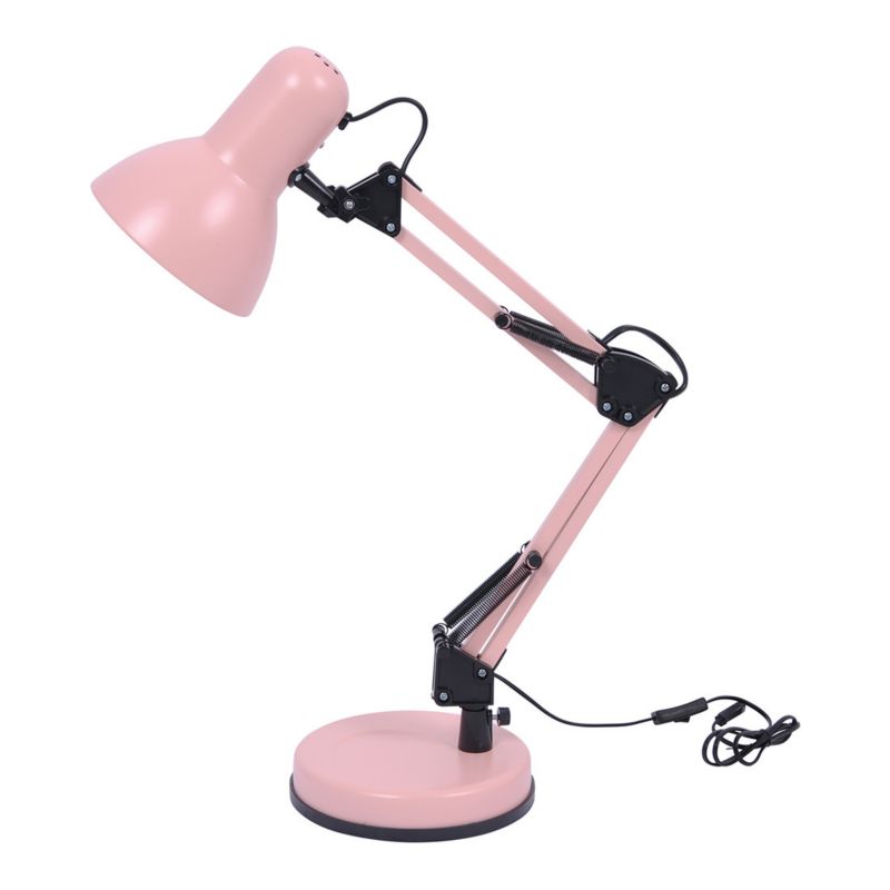 Lampka biurkowa Kaja Cosmo różowo-czarna 1 x E27 x 60W IP20 wym: 55 x 16 x 16 cm metal - 1 szt.