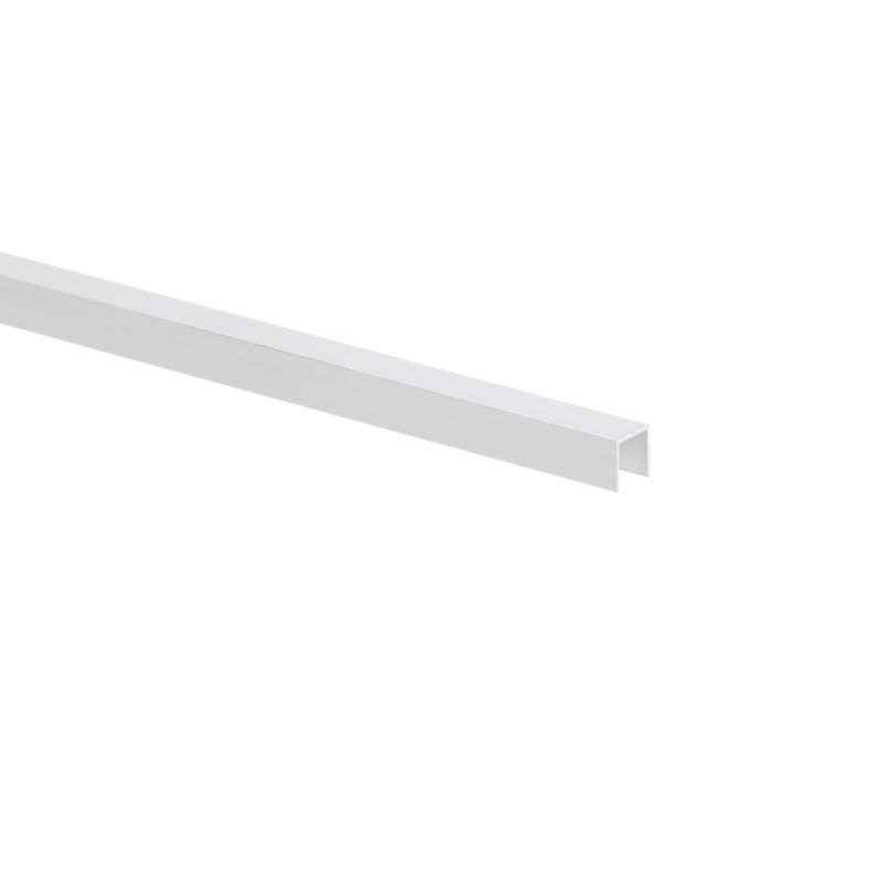 Profil U aluminiowy gładki 1000 x 10 x 10 x 1 mm srebrny