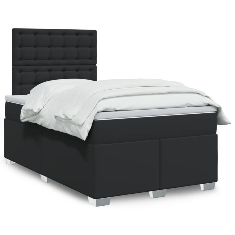 Łóżko kontynentalne WaszeMeble 120x190 cm czarne WM-3293012 1 szt.