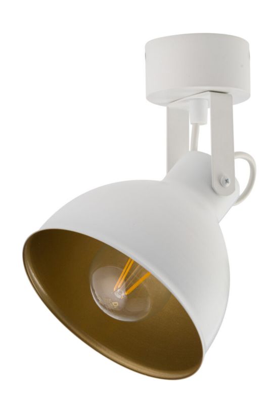 Spot oprawa sufitowa Sigma Lighting Mars biało-złoty 1 x E27 x IP20 wym: 23 x 15 x 15 cm - 1 szt.