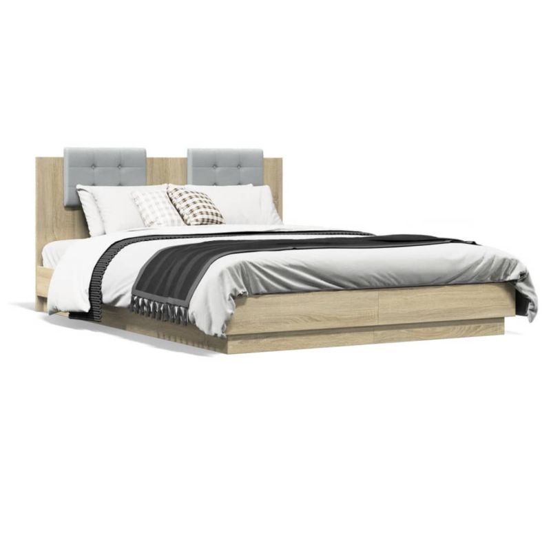 Łóżko drewniane WaszeMeble 150x200 cm brązowe WM-3209914 1 szt.