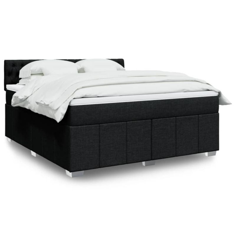 Łóżko kontynentalne WaszeMeble 180x200 cm czarne WM-3287156 1 szt.
