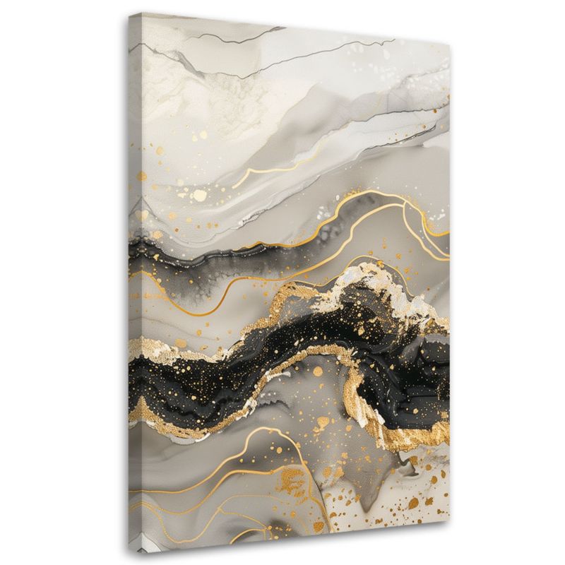 Obraz na płótnie Feeby Marmur ze Złotem styl Glamour 80x120cm 1szt