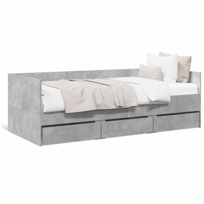 Łóżko dzienne WaszeMeble 90x200 cm szare WM-3280821 1 szt.