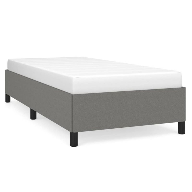 Łóżko tapicerowane WaszeMeble 90x190 cm ciemnoszare WM-349855 1 szt.