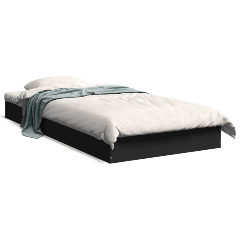 Łóżko drewniane WaszeMeble 75x190 cm czarna WM-842078 1 szt.