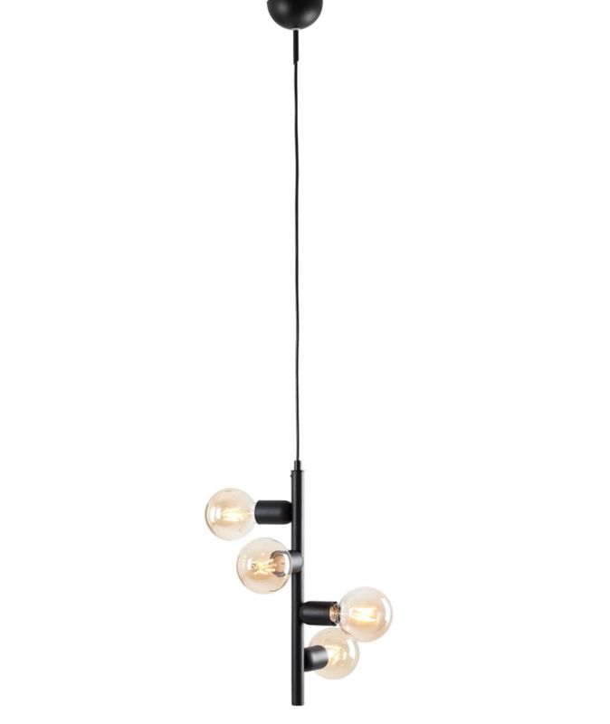 Lampa wisząca Aldex Biker czarna wym: 130 x 15 x 15 cm 4xE27 x 60W 1 szt.