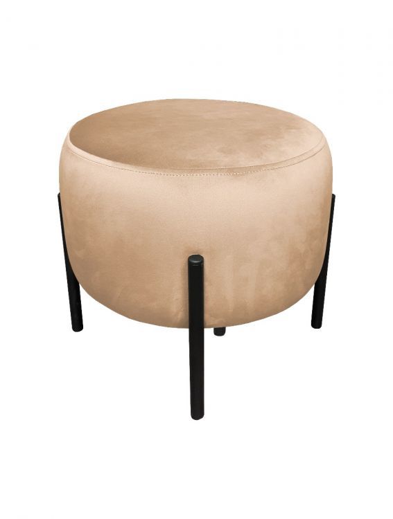 Pufa WILFRED MG VELVET beżowa ATOS 1 szt.
