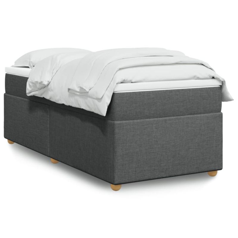 Łóżko kontynentalne WaszeMeble 100x200 cm ciemnoszara WM-3285353 1 szt.