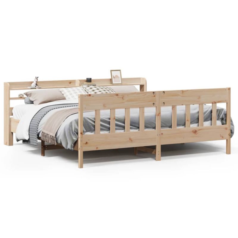 Łóżko drewniane WaszeMeble 180x200 cm brązowe WM-3306996 1 szt.