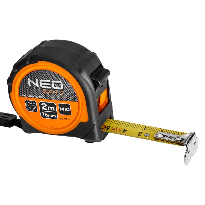 Miara zwijana NEO TOOLS stalowa 2 m x 16 mm, magnes 1 szt