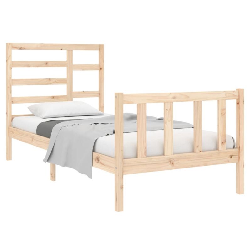 Łóżko drewniane WaszeMeble 75x190 cm brązowe WM-3105885 1 szt.