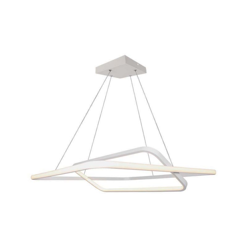 Lampa wisząca V-TAC Vt-7909 biała wym: 123 x 60 x 60 cm wbudowany LED 48W 3000K 5150lm 1 szt.