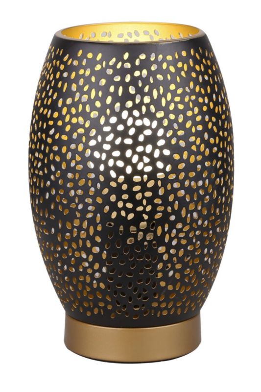 Lampka stołowa Candellux Venus złoto-czarna 1 x E27 x 60W IP20 wym: 23 x 15 x 15 cm metal - 1 szt.
