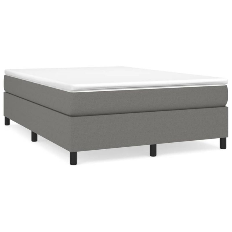 Łóżko kontynentalne WaszeMeble 140x190 cm ciemnoszara WM-3144416 1 szt.