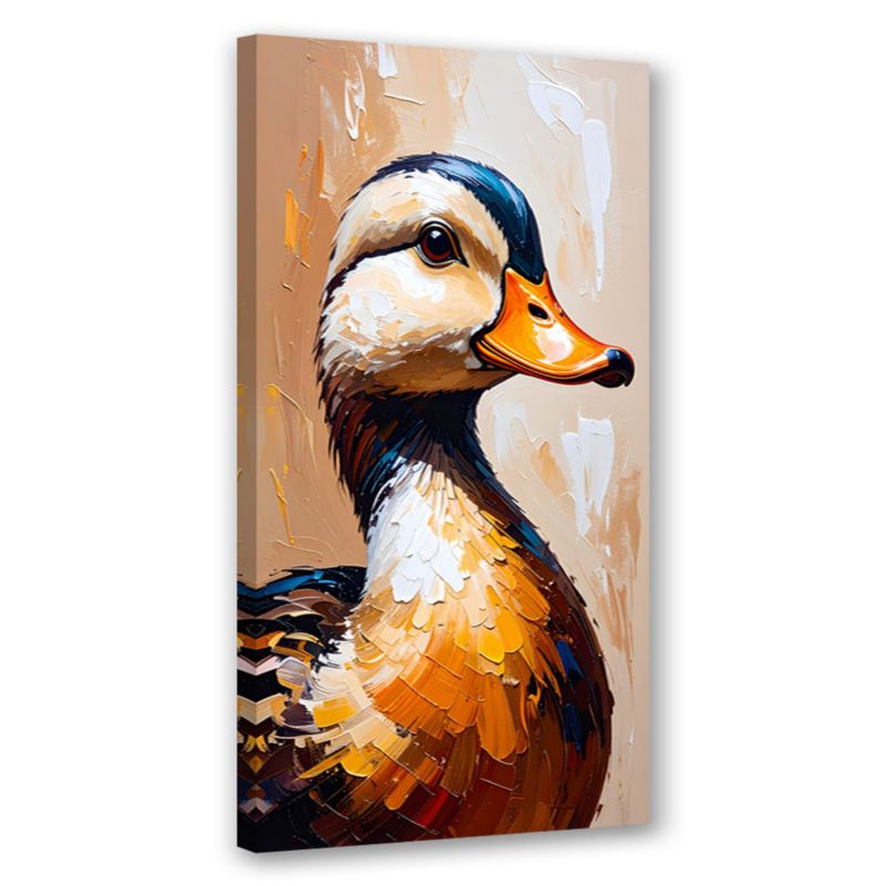 Obraz nowoczesny na płótnie do salonu kuchni Feeby Kaczka Ptak Zwierzę 40x80cm 1szt