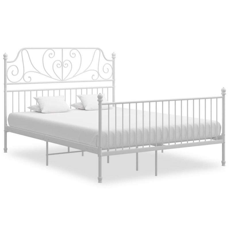 Łóżko metalowe WaszeMeble 160x200 cm biała WM-324854 1 szt.