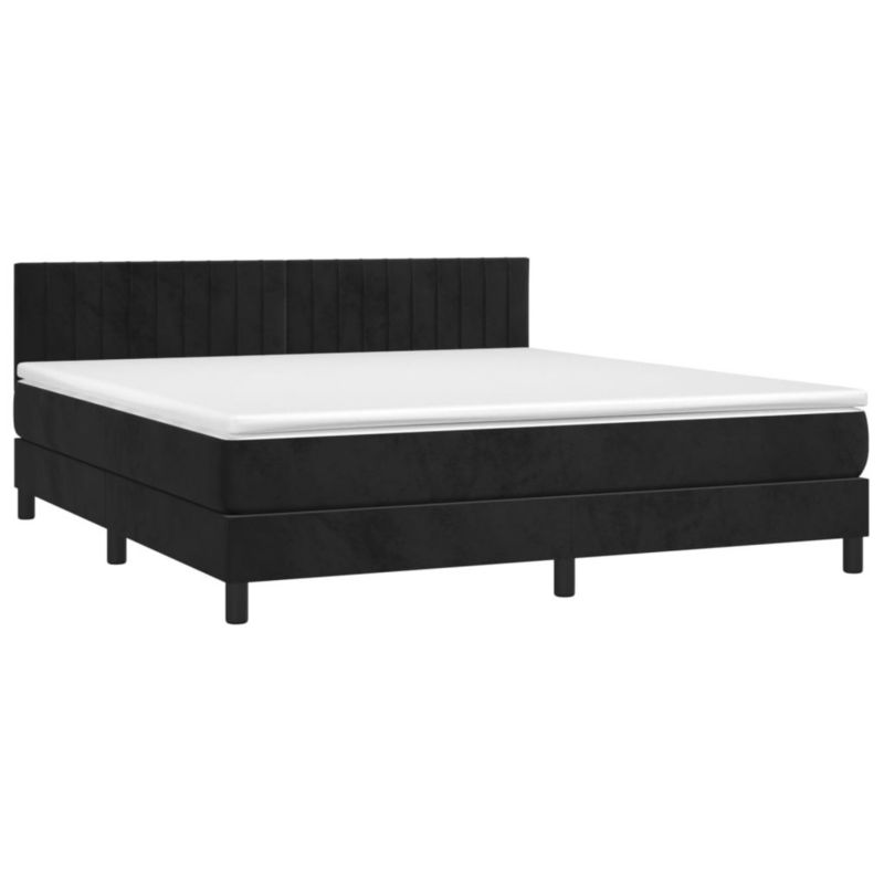 Łóżko kontynentalne WaszeMeble 160x200 cm czarny WM-3134533 1 szt.