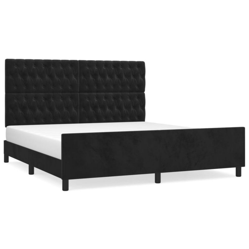 Łóżko tapicerowane WaszeMeble 180x200 cm czarna WM-3125954 1 szt.