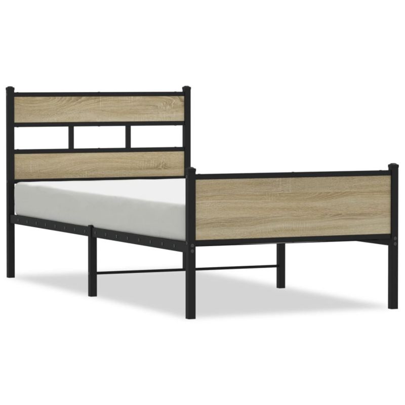 Łóżko metalowe WaszeMeble 80x200 cm brązowe WM-4017281 1 szt.