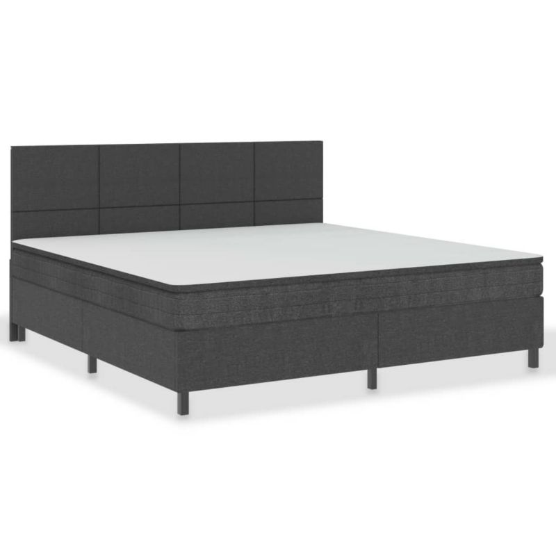 Łóżko kontynentalne WaszeMeble 200x200 cm ciemnoszare WM-3054801 1 szt.