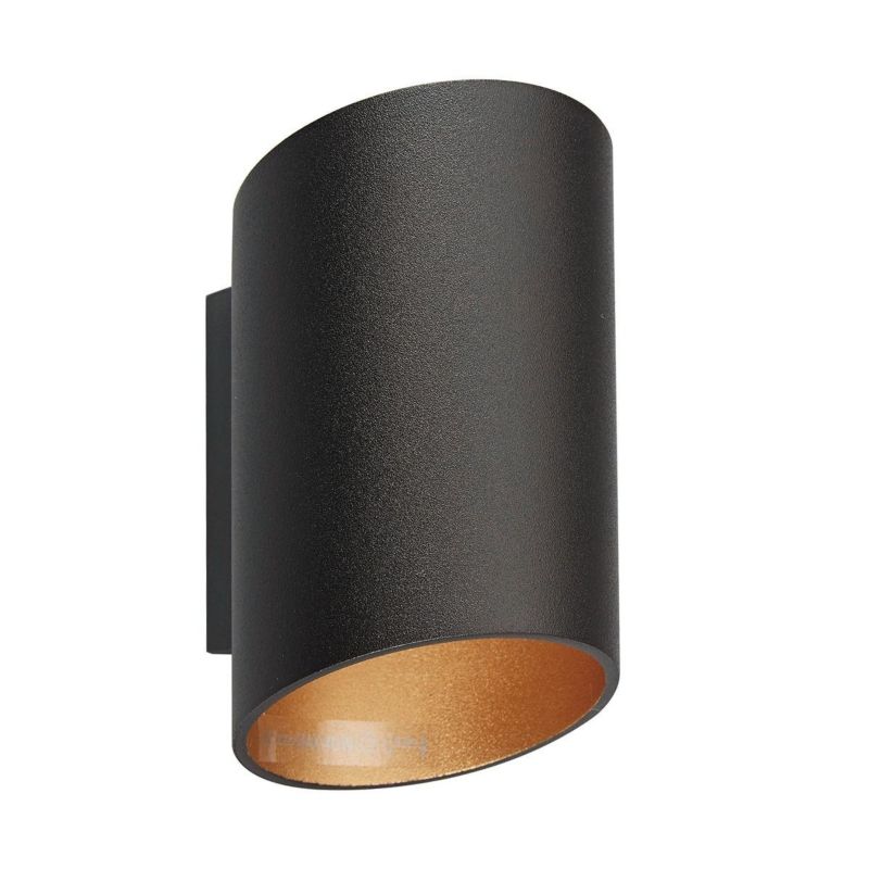 Kinkiet ścienny Zuma Line Slice Wl czarno-złoty 1 x G9 x 40W IP20 wym: 14,2 x 8 cm - 1 szt.