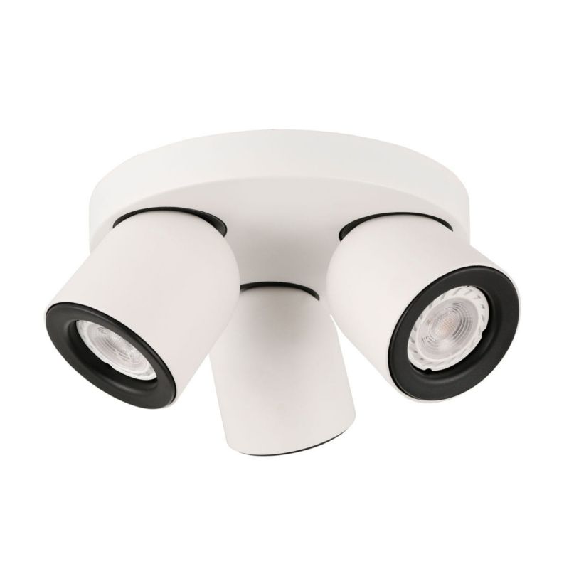 Lampa sufitowa wisząca Italux Nuora 4745 biało-czarna nowoczesna 3xGU10 x 35W 1 szt.