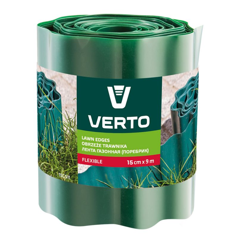 Obrzeże trawnika VERTO 15 cm x 9 m, zielone 1 szt