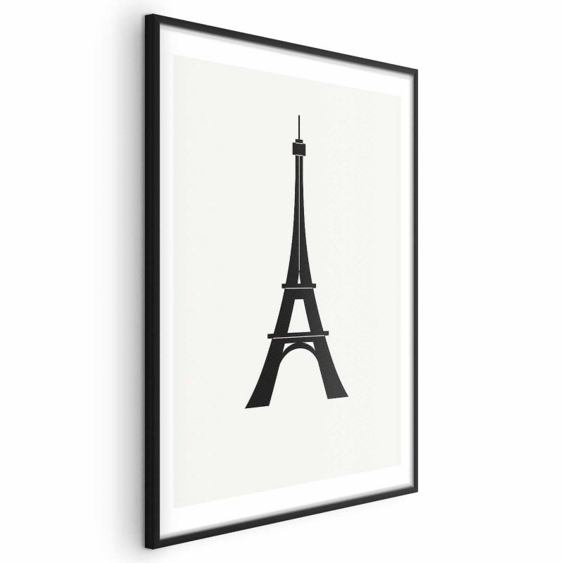 Plakat Artgeist Wieża Eiffla 29,7x42 cm z ramą czarną z marginesem 1 szt
