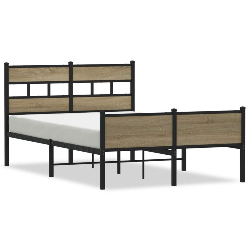 Łóżko metalowe WaszeMeble 120x200 cm brązowe WM-4017288 1 szt.