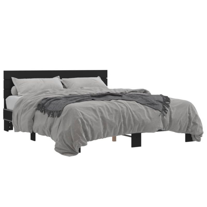 Łóżko metalowe WaszeMeble 150x200 cm czarna WM-3280142 1 szt.