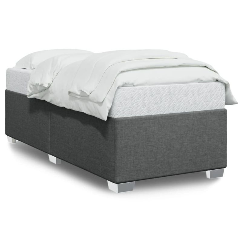Łóżko tapicerowane WaszeMeble 100x200 cm ciemnoszare WM-3284451 1 szt.