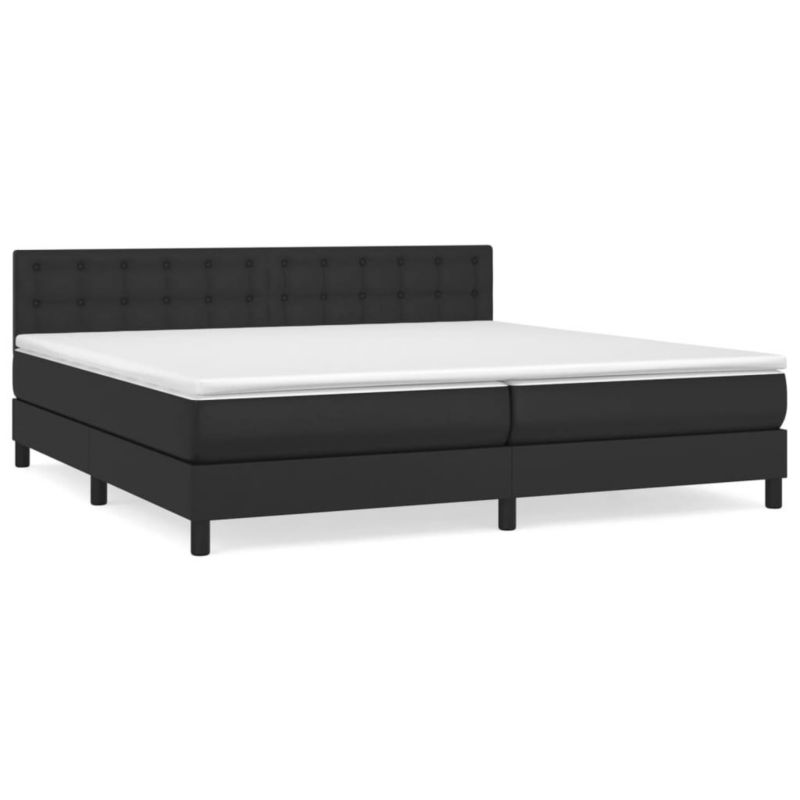 Łóżko kontynentalne WaszeMeble 200x200 cm czarne WM-3141143 1 szt.