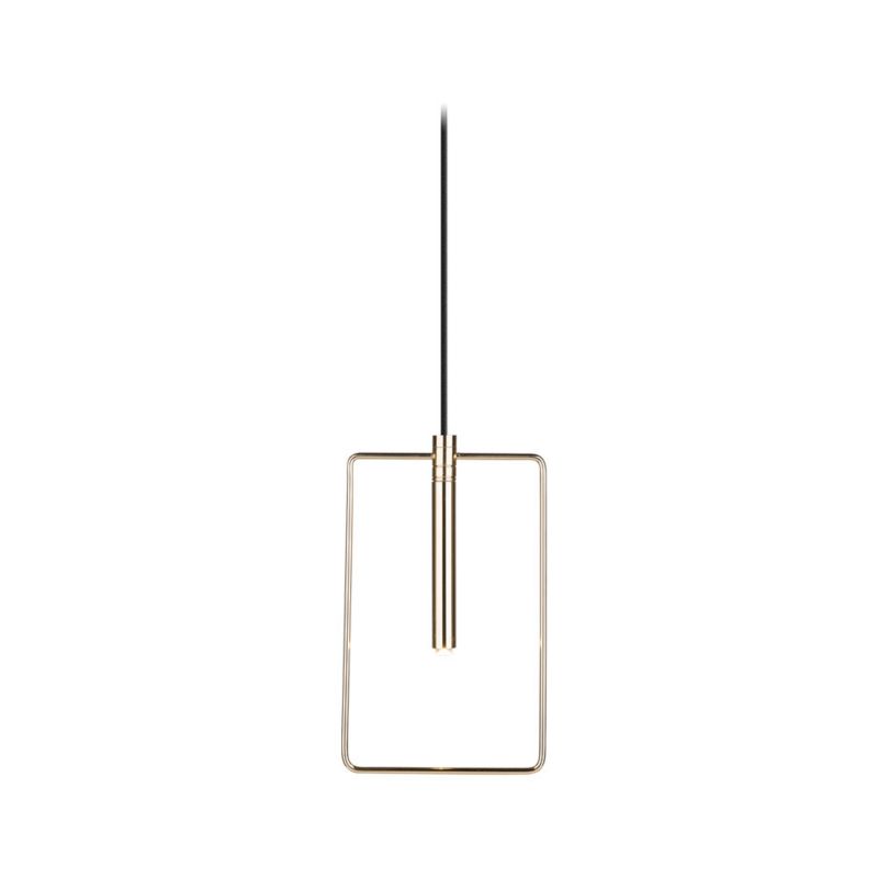 Lampa wisząca Amplex Faro mosiężno-czarna wym: 200 x 18,5 x 29 cm 1xG9 x 2.5W 1 szt.