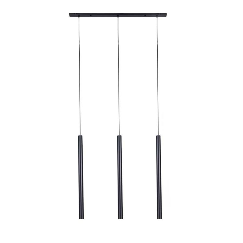 Lampa wisząca Shilo Yabu czarna wym: 200 x 100 x 4 cm 3xGU10 x 4W 1 szt.